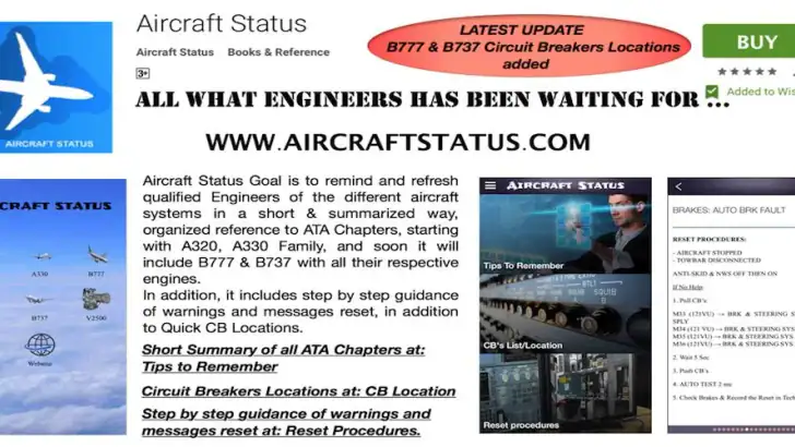 Aircraft Status feature graphic