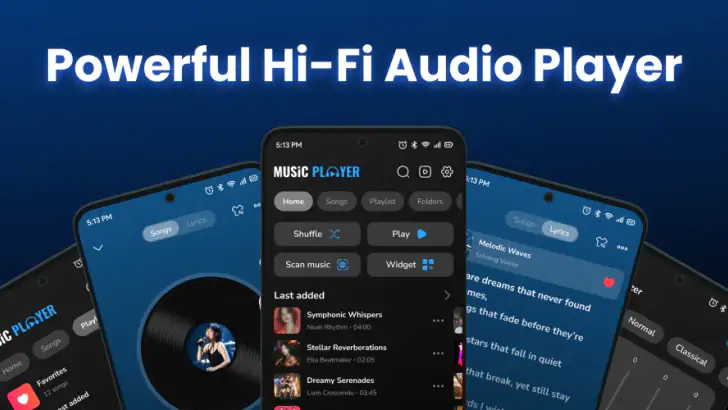 All Music Player & Equalizer feature graphic