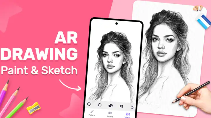 AR Drawing Paint Sketch feature graphic
