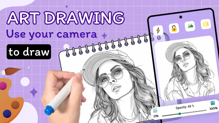Art Drawing: Sketch, Trace feature graphic