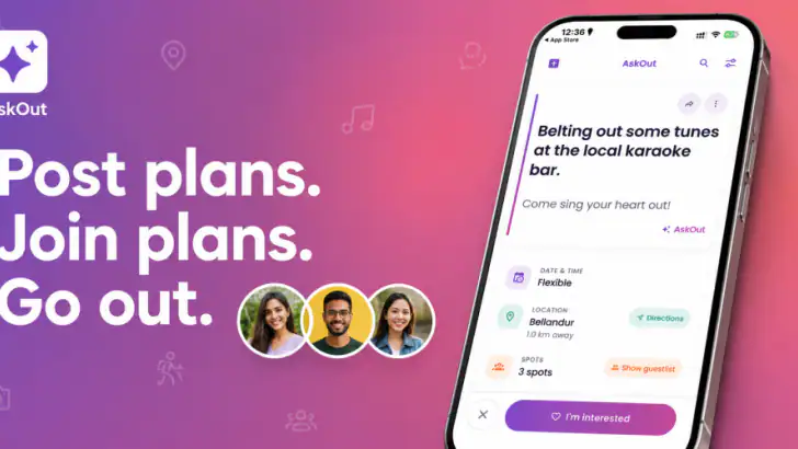 AskOut: Post & Join Plans feature graphic