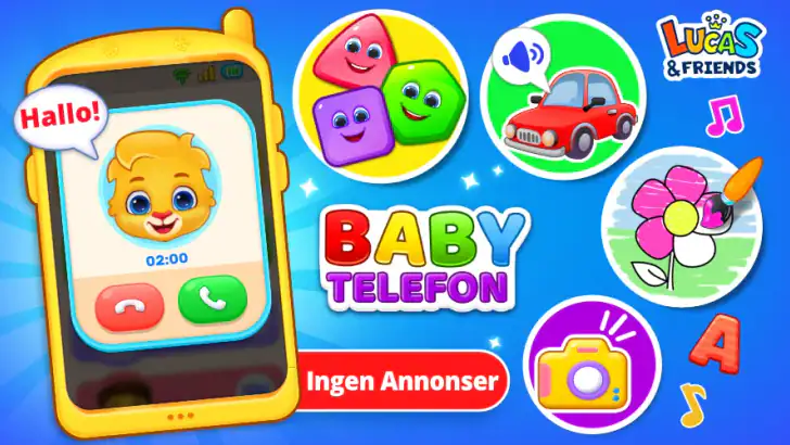 Babytelefon og Barnespill feature graphic