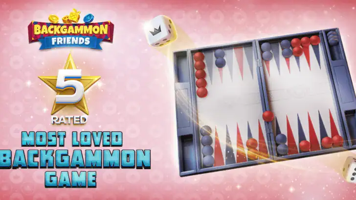 Backgammon Friends Online feature graphic