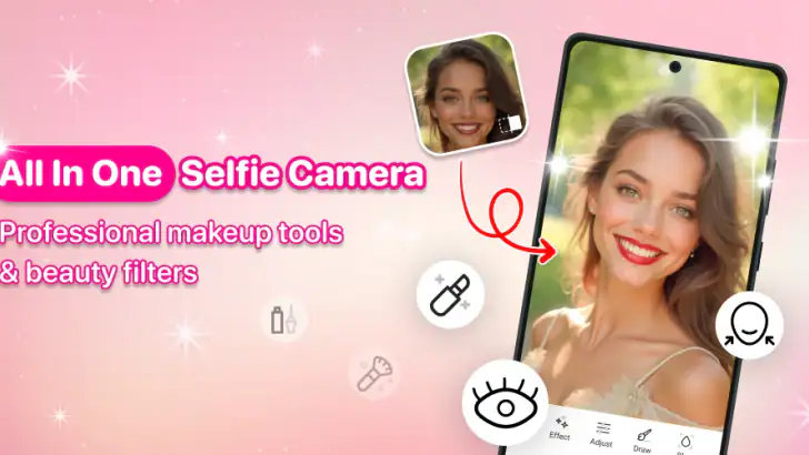 Beauty Camera Selfie Makeup feature graphic