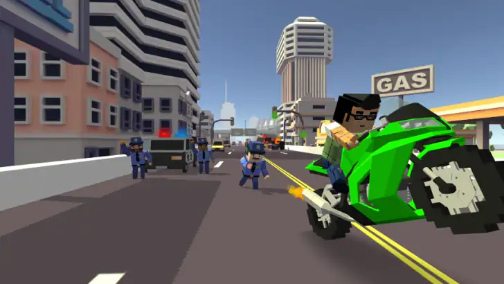 Blocky Moto Racing: Bike Rider feature graphic