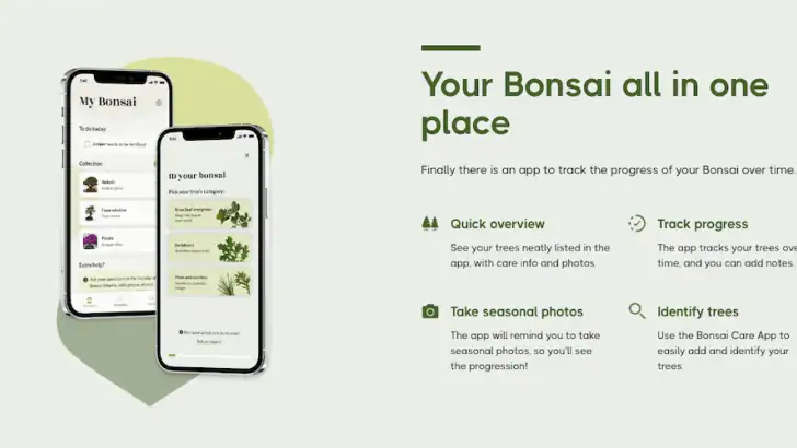 Bonsai Care App feature graphic