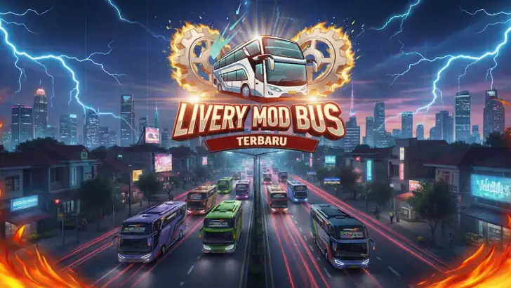 BUSSID MOD Livery Terbaru 2026 feature graphic
