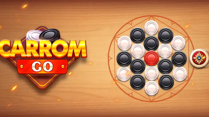 Carrom Go-Disc Board Game feature graphic