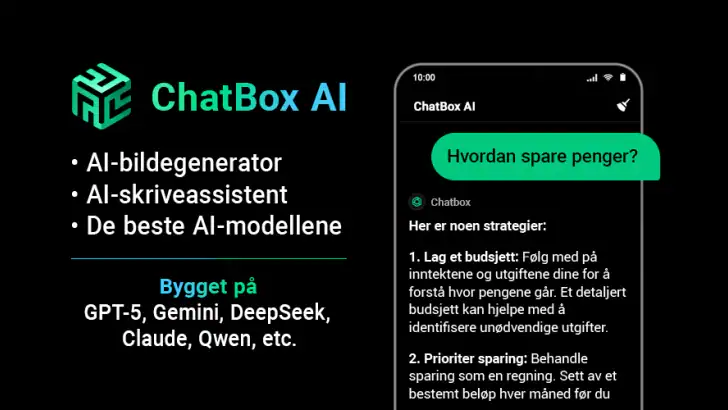 ChatBox - AI-chat på norsk feature graphic