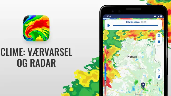 Clime: Værvarsel og radar feature graphic