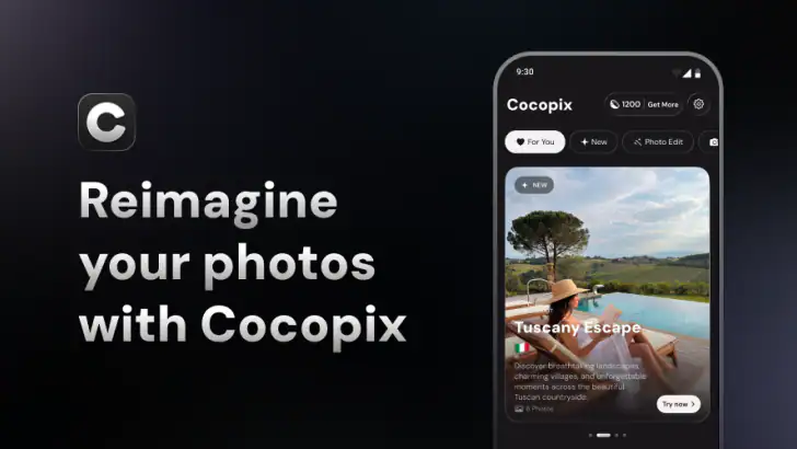 Cocopix - AI Photo Editor feature graphic
