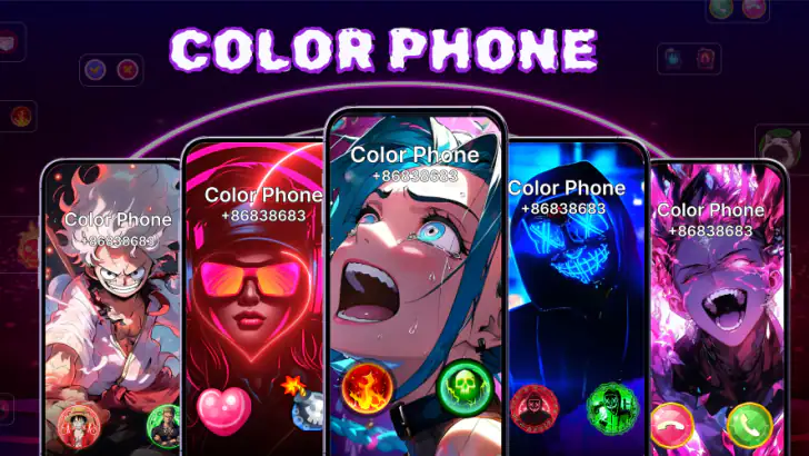 Color Phone: Call Screen Theme feature graphic
