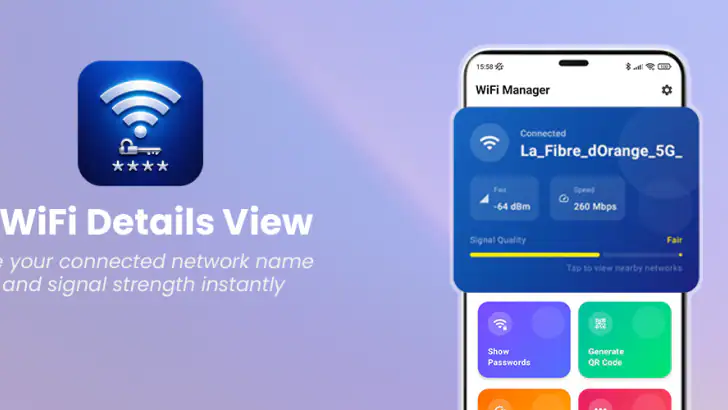 Connected Wifi Info feature graphic