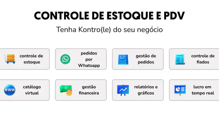 Controle de estoque - Kontro feature graphic