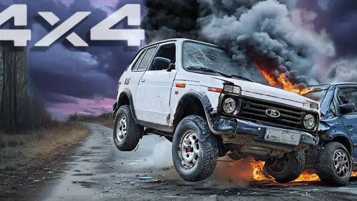 Crash test Auto VAZ Lada feature graphic