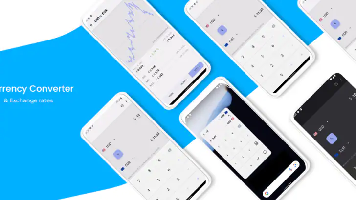 Currency Converter & Exchange feature graphic