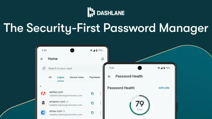 Dashlane Password Manager feature graphic