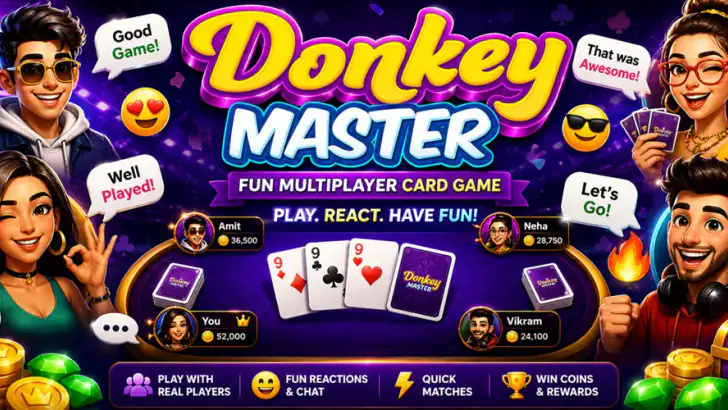 Donkey Master Donkey Card Game feature graphic