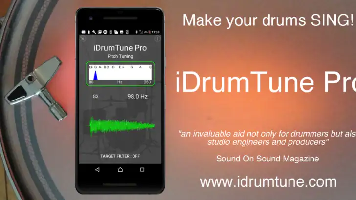 Drum Tuner - iDrumTune Pro feature graphic