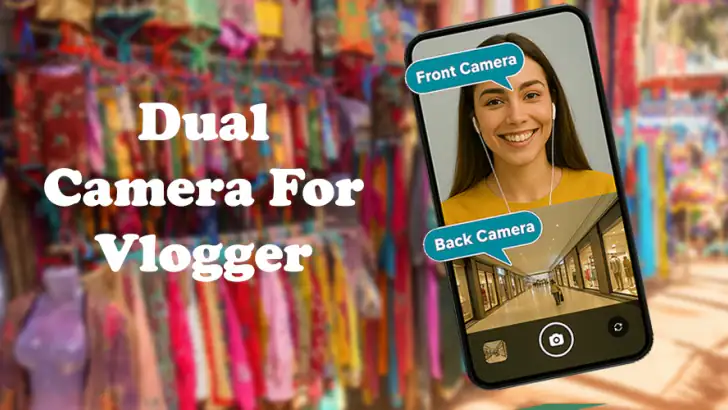 Dual Camera For Vlogger feature graphic