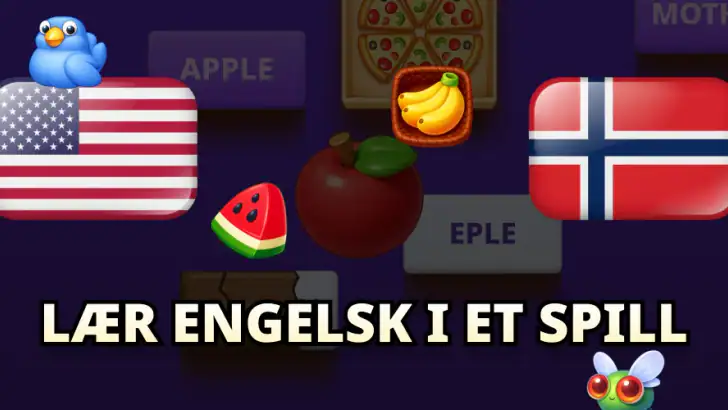 Engelsk med Momo feature graphic