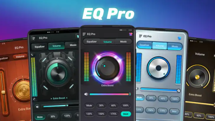 EQ Pro - Equalizer & Volume feature graphic