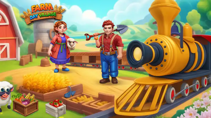Farm Day landbrug Offline Game feature graphic