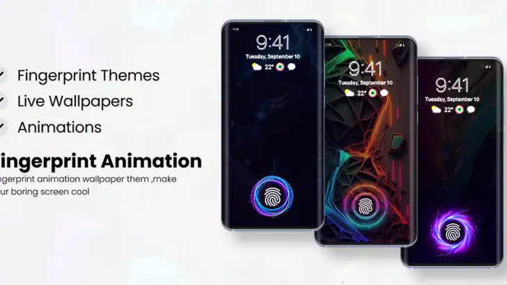 Fingerprint Live Animation App feature graphic