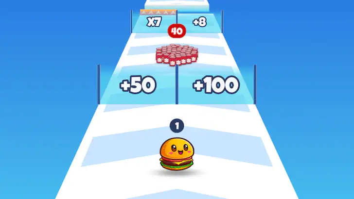 Food Run - Crowd Control Game feature graphic