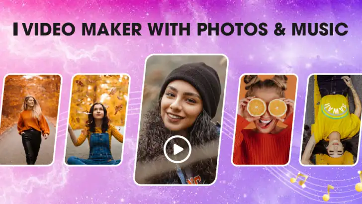 Fotovideomaker med musikk feature graphic
