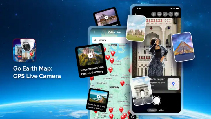 GPS Camera: GPS Geotag Photo feature graphic