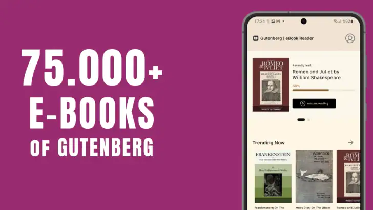 Gutenberg | eBook Reader feature graphic