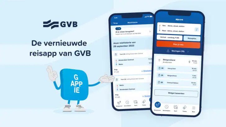GVB reis app feature graphic