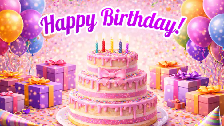 Happy Birthday Wishes feature graphic