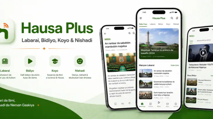 Hausa Plus feature graphic