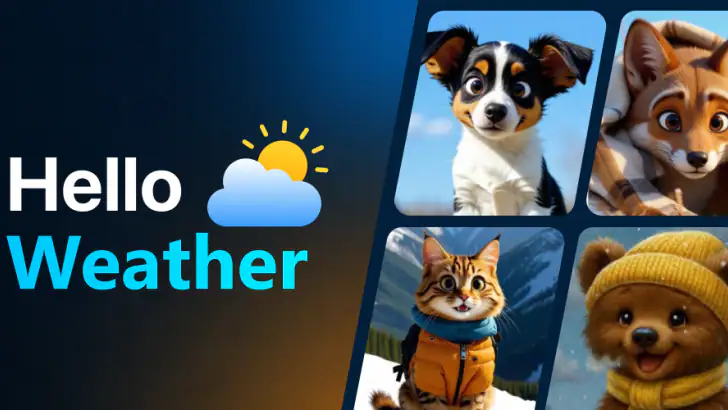 Hello Weather feature graphic