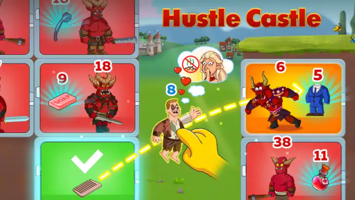 Hustle Castle: Medieval games feature graphic