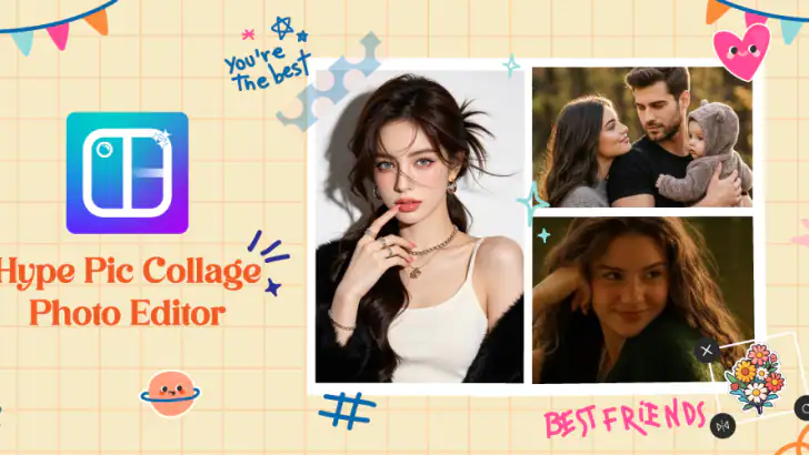 Hype Pic Collage: Photo Editor feature graphic