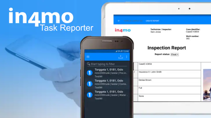 in4mo Task Reporter feature graphic