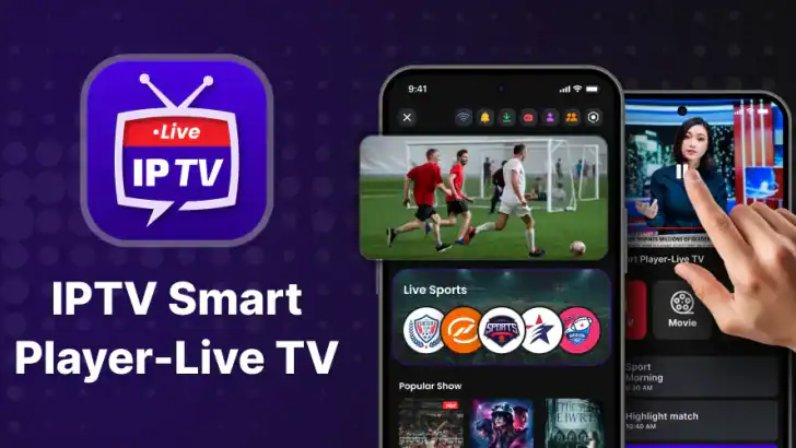 IPTV Smart Player: Live TV feature graphic