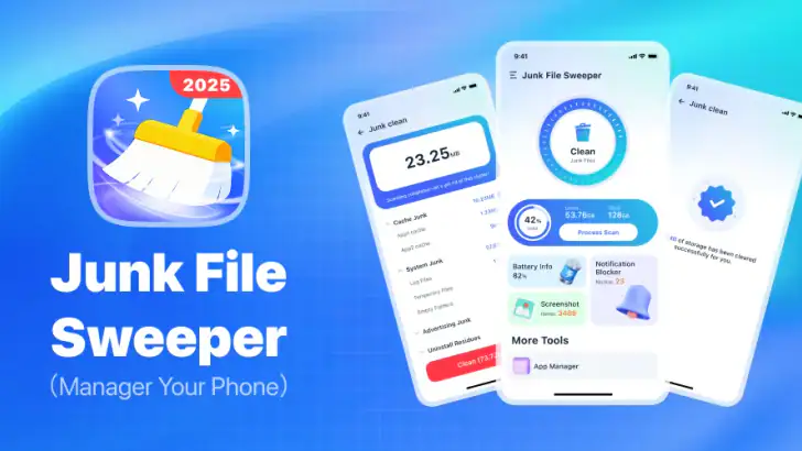 Junk File Sweeper feature graphic