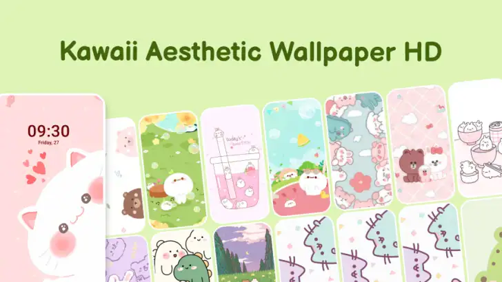 Kawaii Aesthetic Wallpaper feature graphic