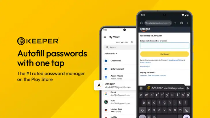 Keeper Password Manager feature graphic