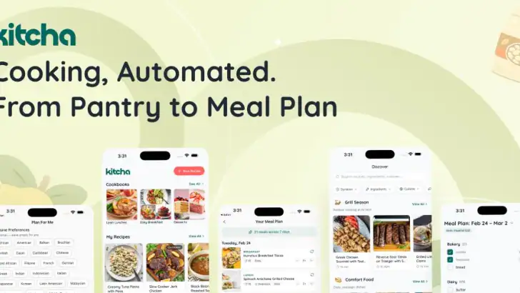 Kitcha: Recipe & Meal Planner feature graphic
