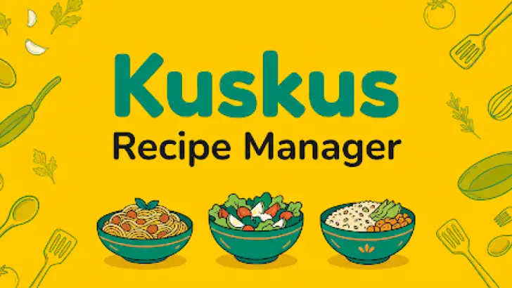 KusKus: Lagre Oppskrifter feature graphic