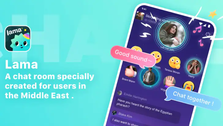 Lama—Voice Chat Room & Game feature graphic