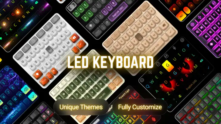 LED-tastatur: Farverig feature graphic