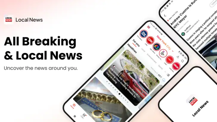 Local News: Headlines & Alerts feature graphic