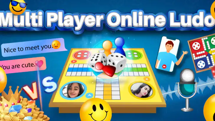 Ludo Online Dice Board Game feature graphic