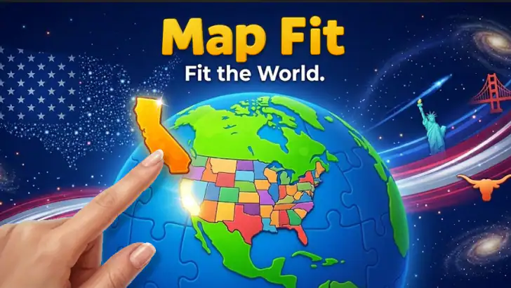 Map Fit : My Country Puzzle feature graphic